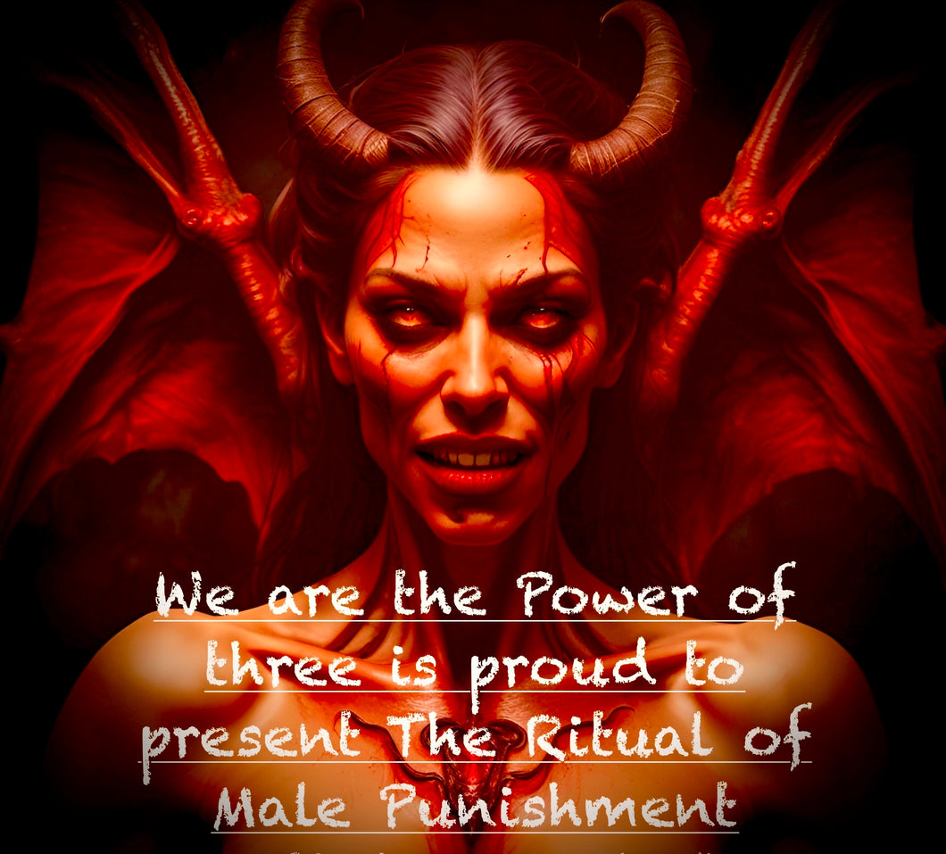 We are the Power of Three is proud to present - The Ritual of Male Punishment with “Onoskelis”