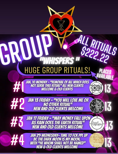 January’s Group “Ritual” / “Rituals”