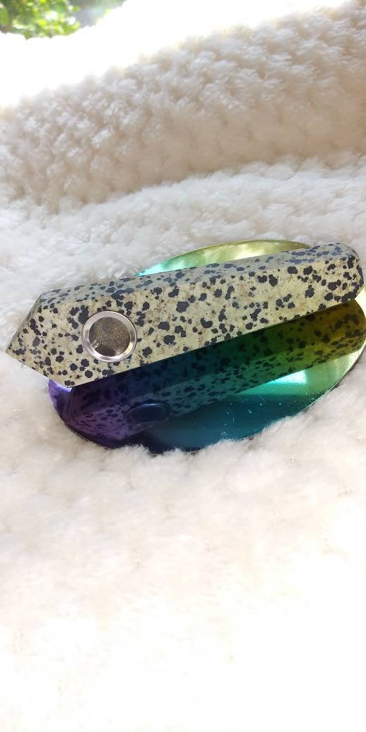 Dalmatian Jasper stone Pipe