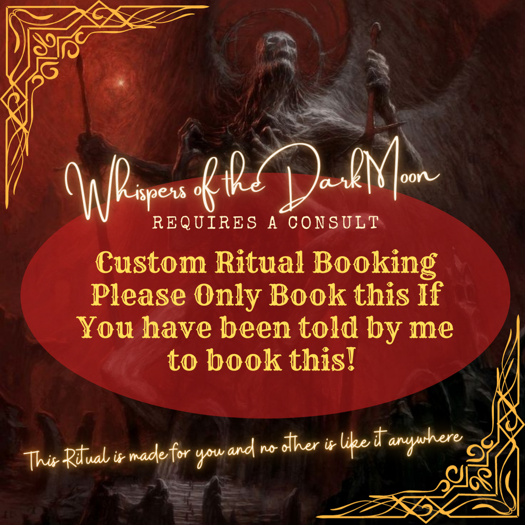 Custom Ritual Booking