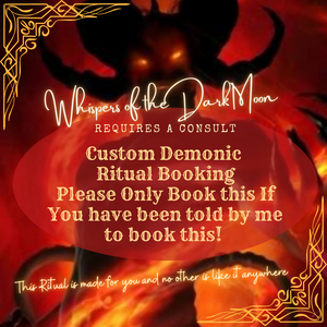 Custom Demonic Ritual Booking
